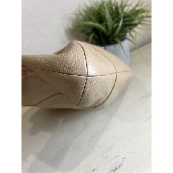 Coach Madison Isabelle Shoulder Bag Pebbled Leather Purse Cream Beige Tan - Picture 4 of 16